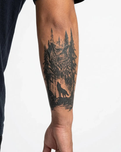 Forest Owl &amp; Wolf