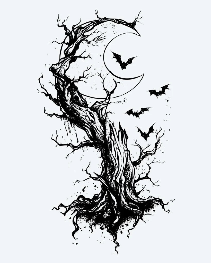 Dead Tree, Moon &amp; Bats